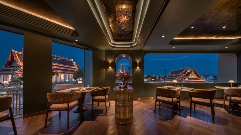 Dining room setting at Nusara Bangkok