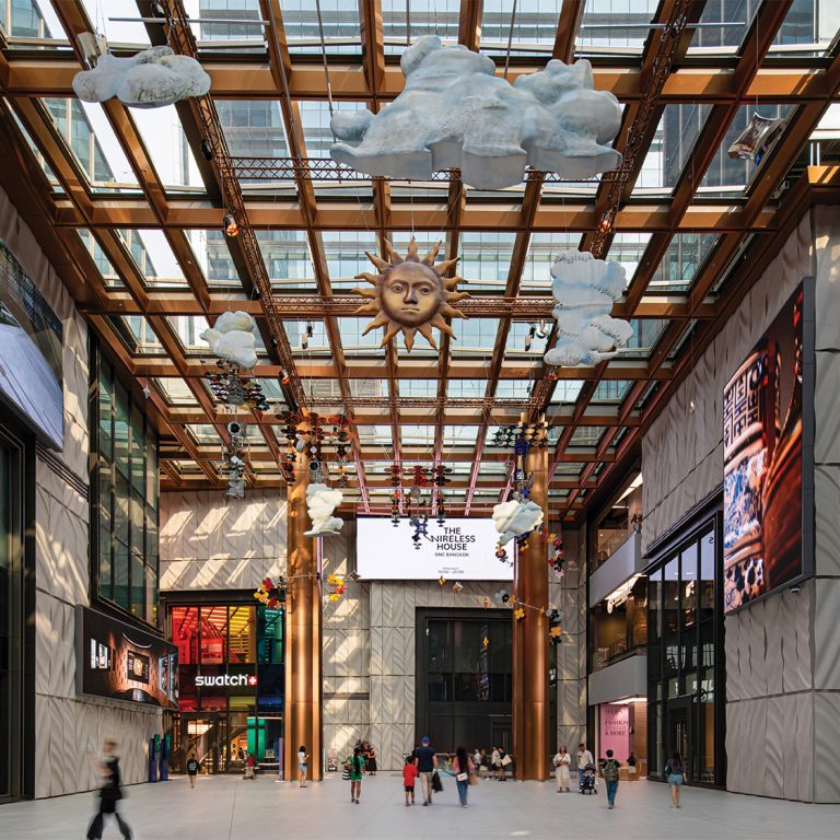 One Bangkok retail zone in central Bangkok
