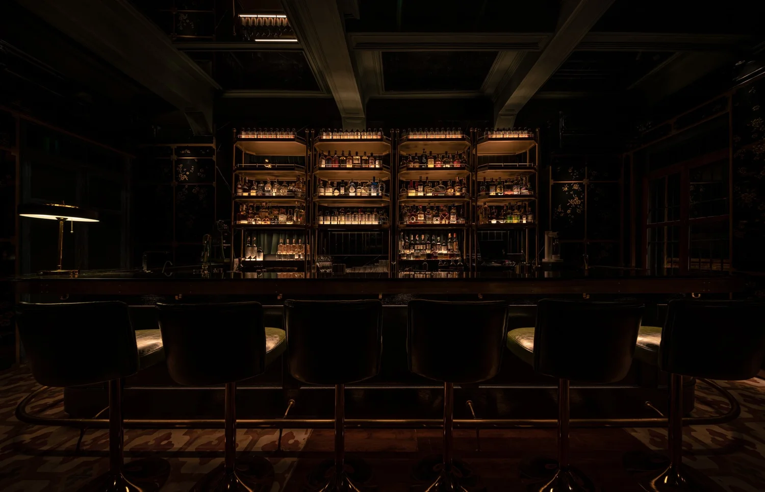 Opium Bar setting inside the Potong building in Yaowarat