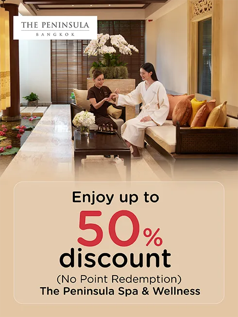 The Peninsula Bangkok KTC spa and wellness promotion artwork