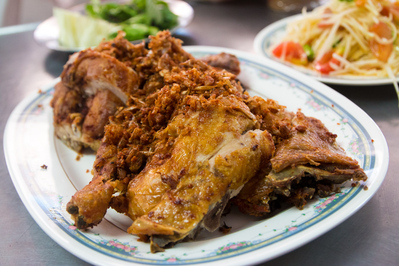 Plate of fried chicken at Polo Fried Chicken
