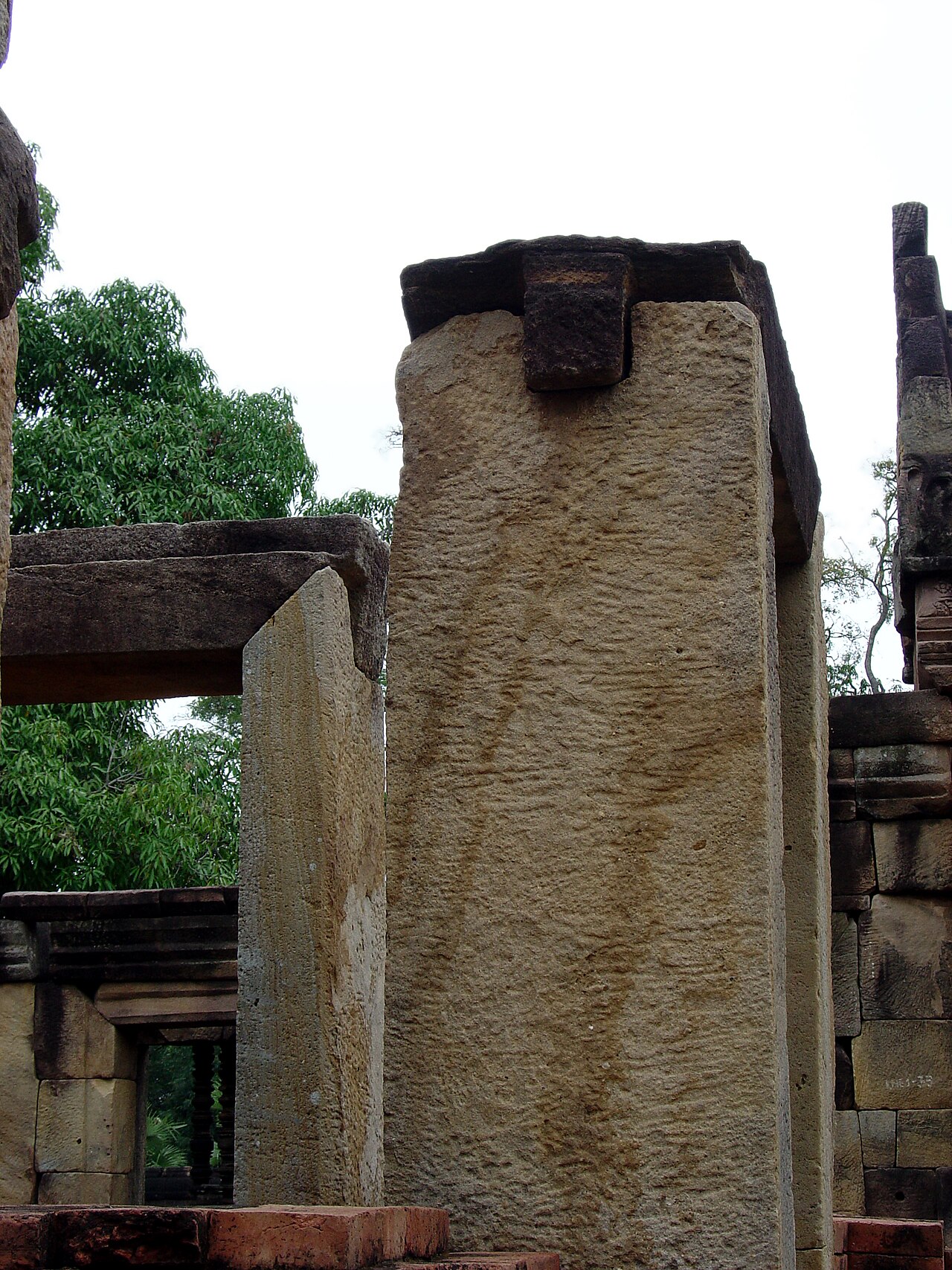 Stone sanctuary detail at Muang Tam