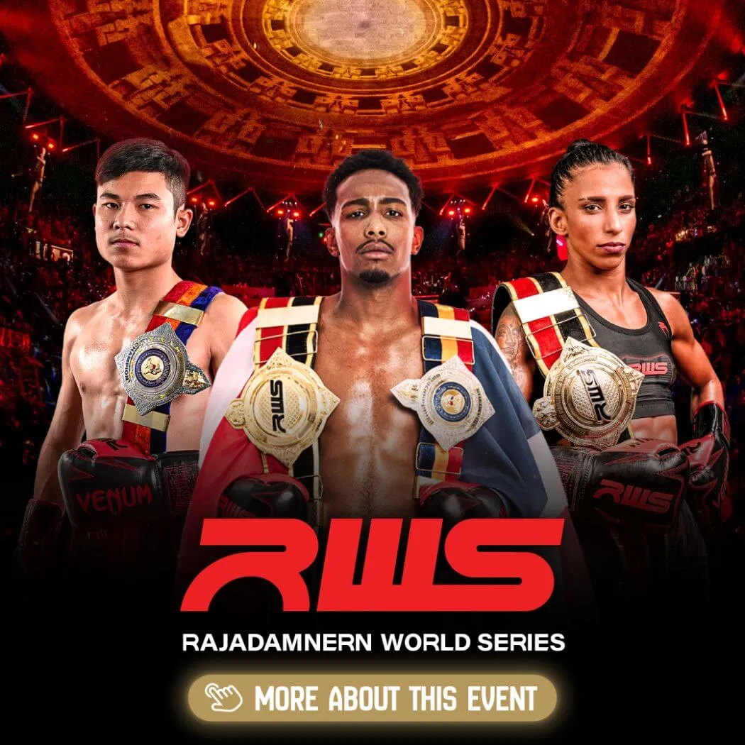 Rajadamnern World Series Muay Thai event artwork