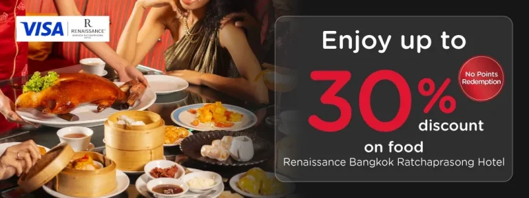 Renaissance Bangkok Ratchaprasong KTC dining promotion artwork
