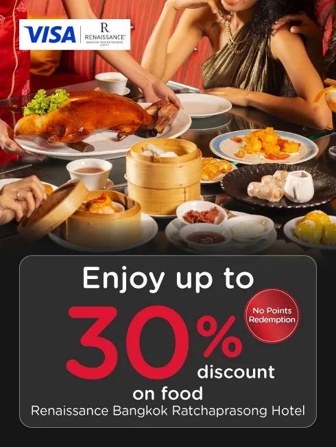KTC VISA dining promotion artwork for Renaissance Bangkok Ratchaprasong