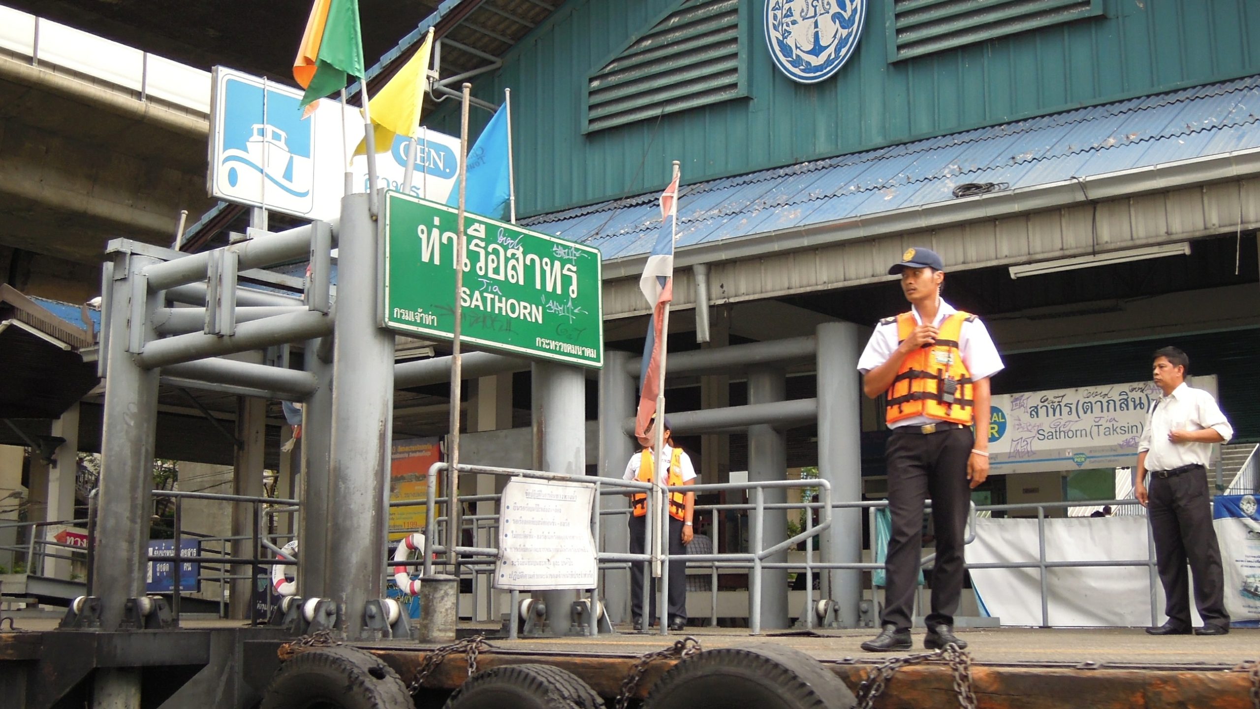 Sathorn Pier near BTS Saphan Taksin in Bangkok