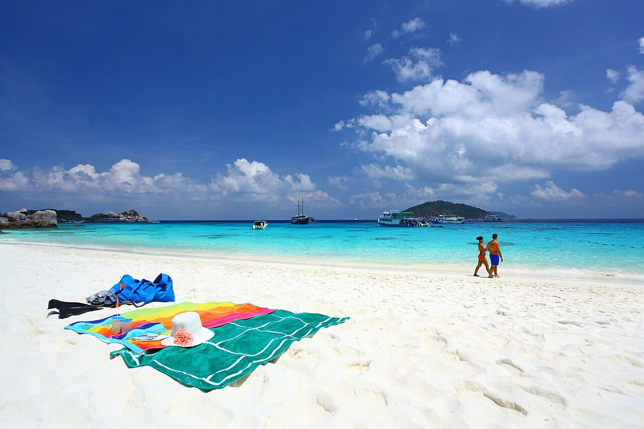Clear water and granite rocks at Mu Ko Similan National Park in Thailand
