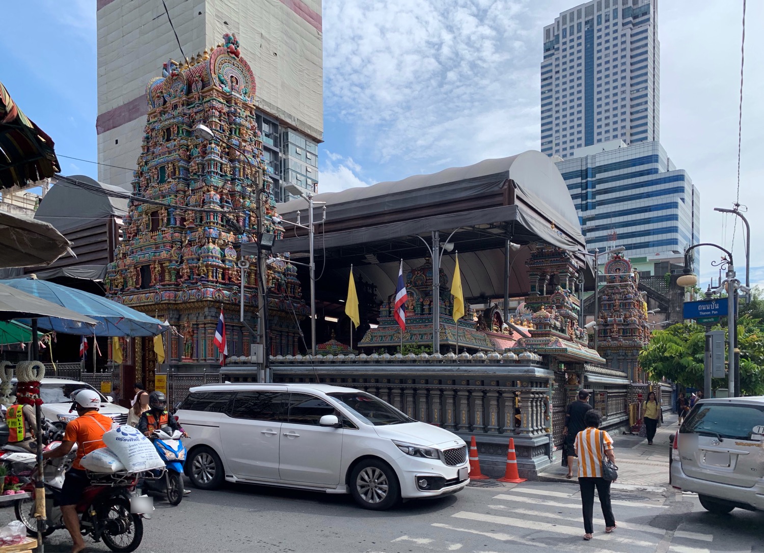 Entrance detail at Sri Maha Mariamman Temple Bangkok
