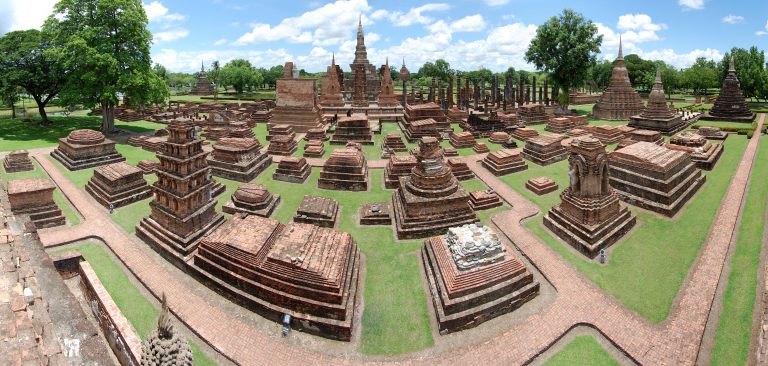 Wat Mahathat in Sukhothai Historical Park Thailand