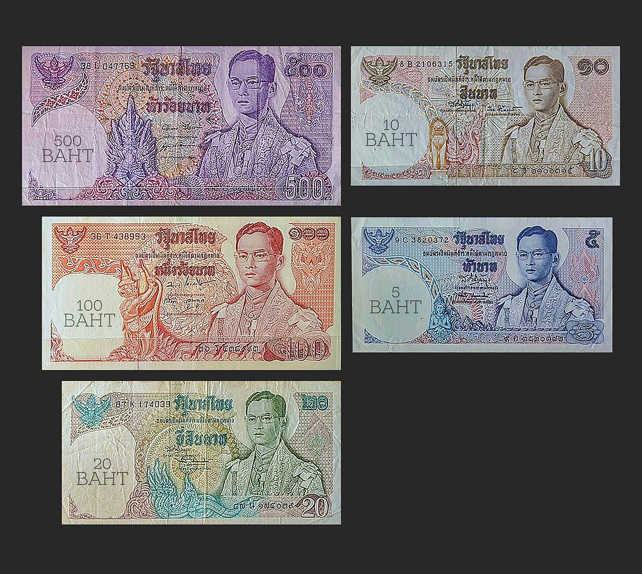 Thai baht banknotes used for credit and money planning context