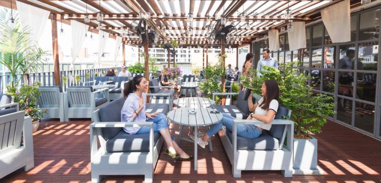 The Hive Thonglor rooftop terrace in Bangkok