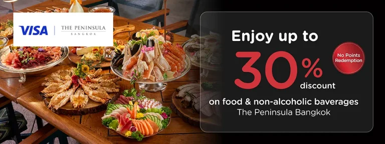 The Peninsula Bangkok dining promotion artwork for KTC cardmembers