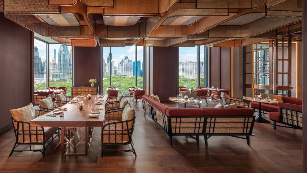 Lily's restaurant dining room at The Ritz-Carlton Bangkok