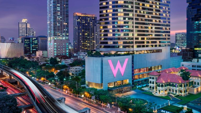 W Bangkok exterior in Sathorn