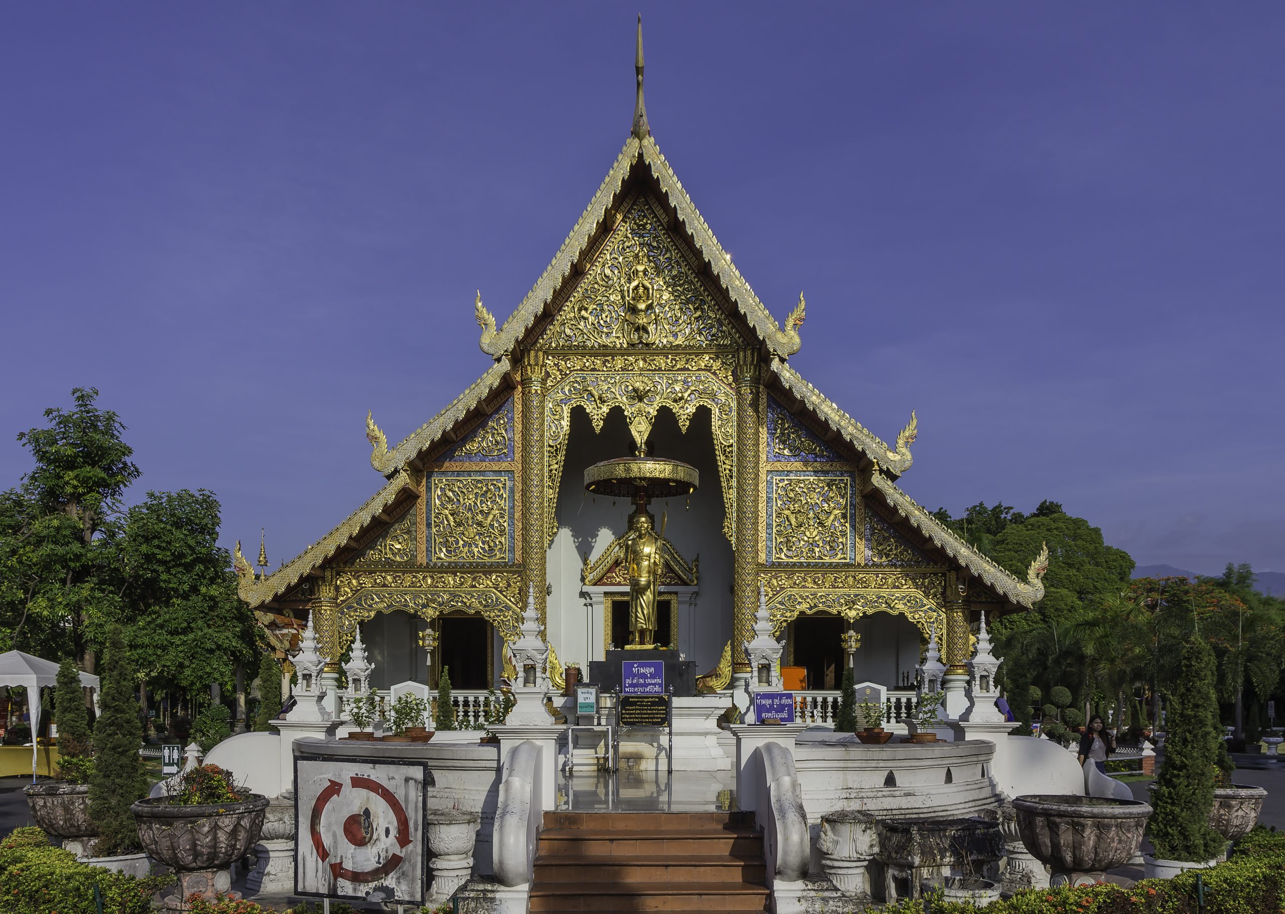 Wat Phra Singh temple in Chiang Mai Old City