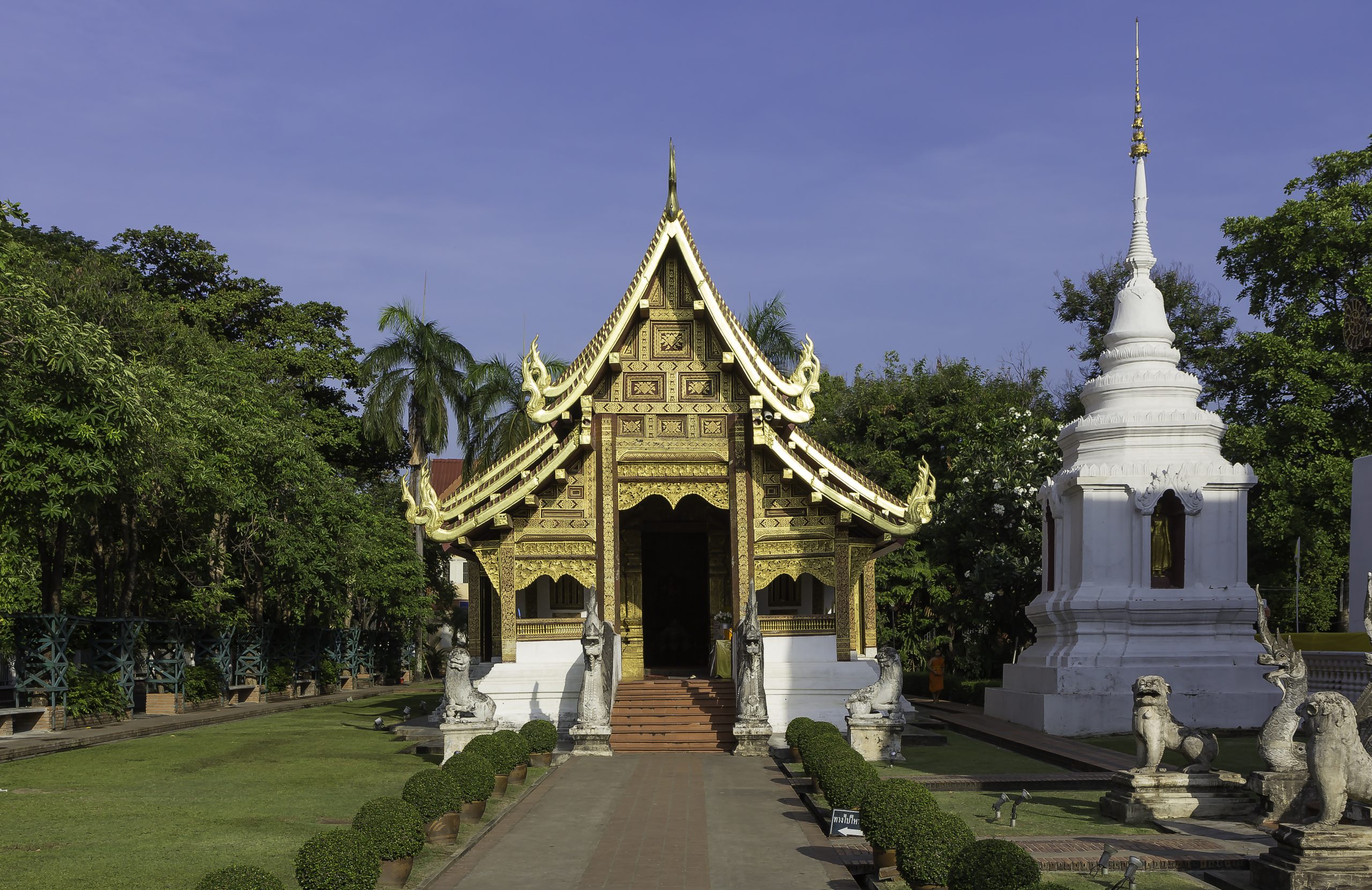 Temple detail at Wat Phra Singh Chiang Mai