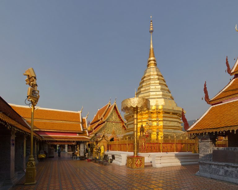 Golden chedi at Wat Phra That Doi Suthep in Chiang Mai