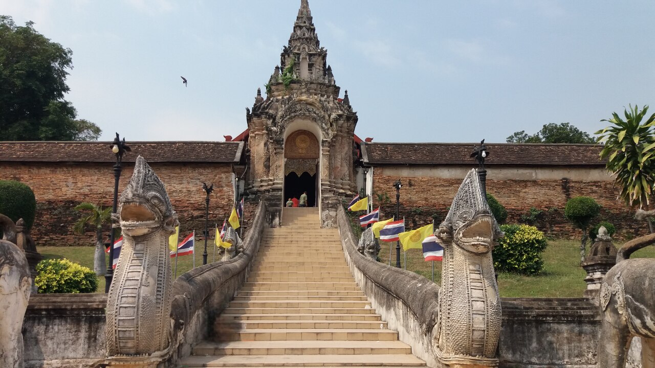 Gate at Wat Phra That Lampang Luang in Lampang