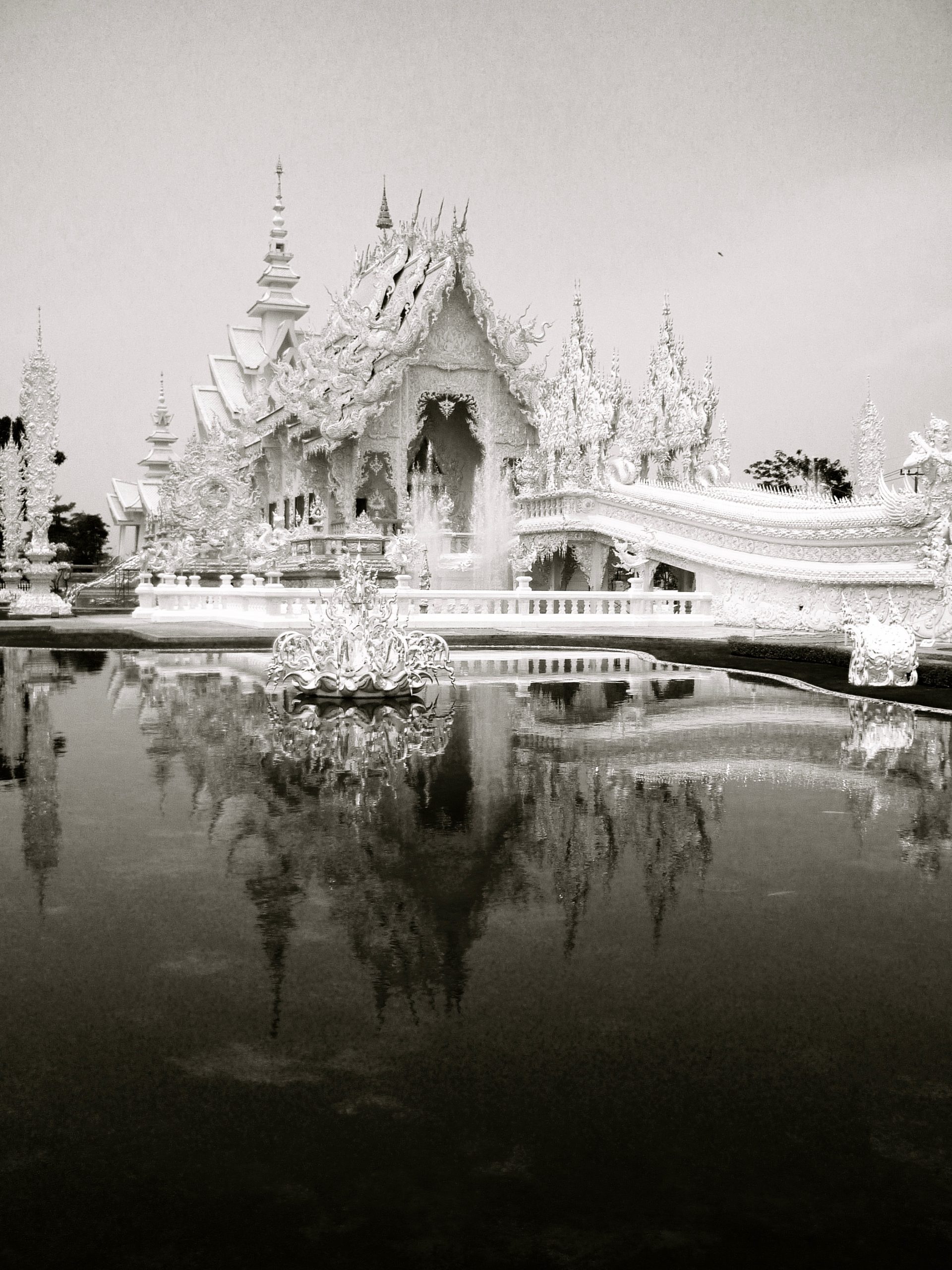 Wat Rong Khun temple structure in Chiang Rai