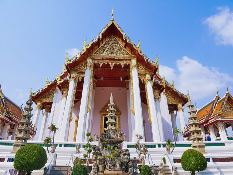 Wat Suthat temple compound in Bangkok