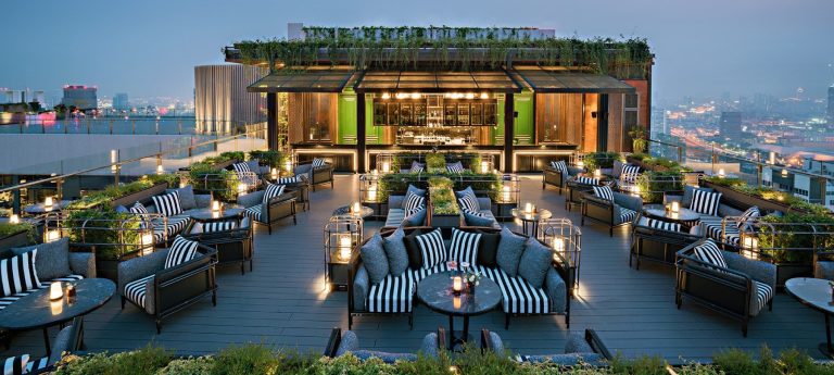 A Bar Rooftop at Bangkok Marriott Marquis Queen's Park