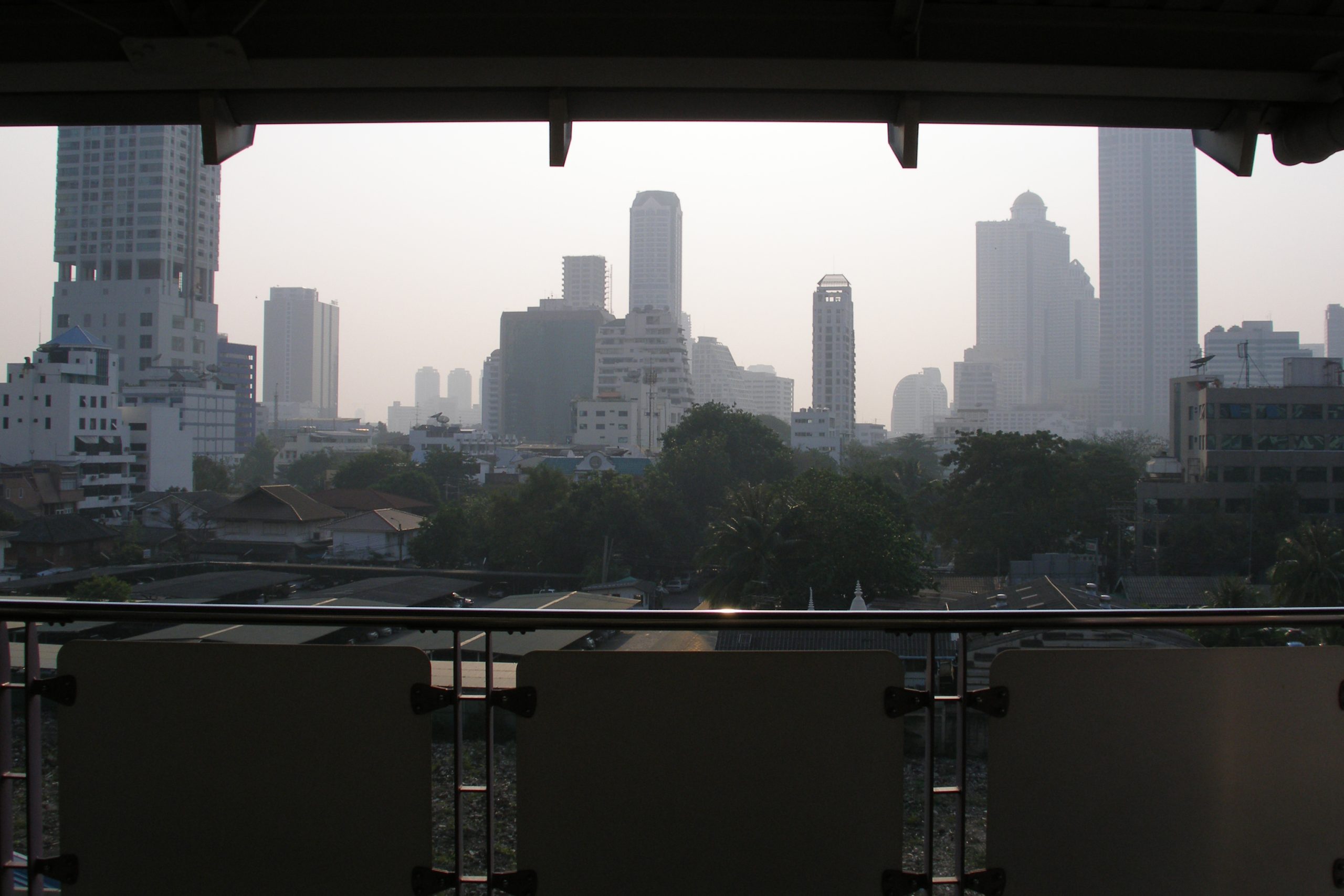 Bangkok skyline with condominium and office towers