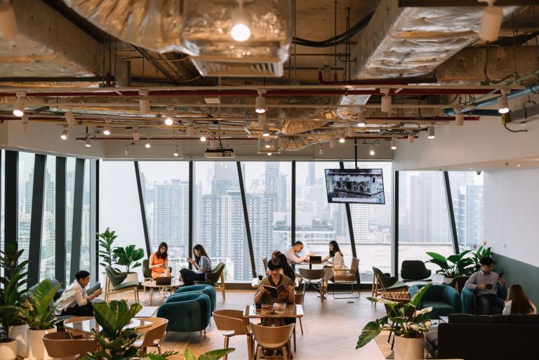 Common Ground G Tower coworking lounge in Bangkok