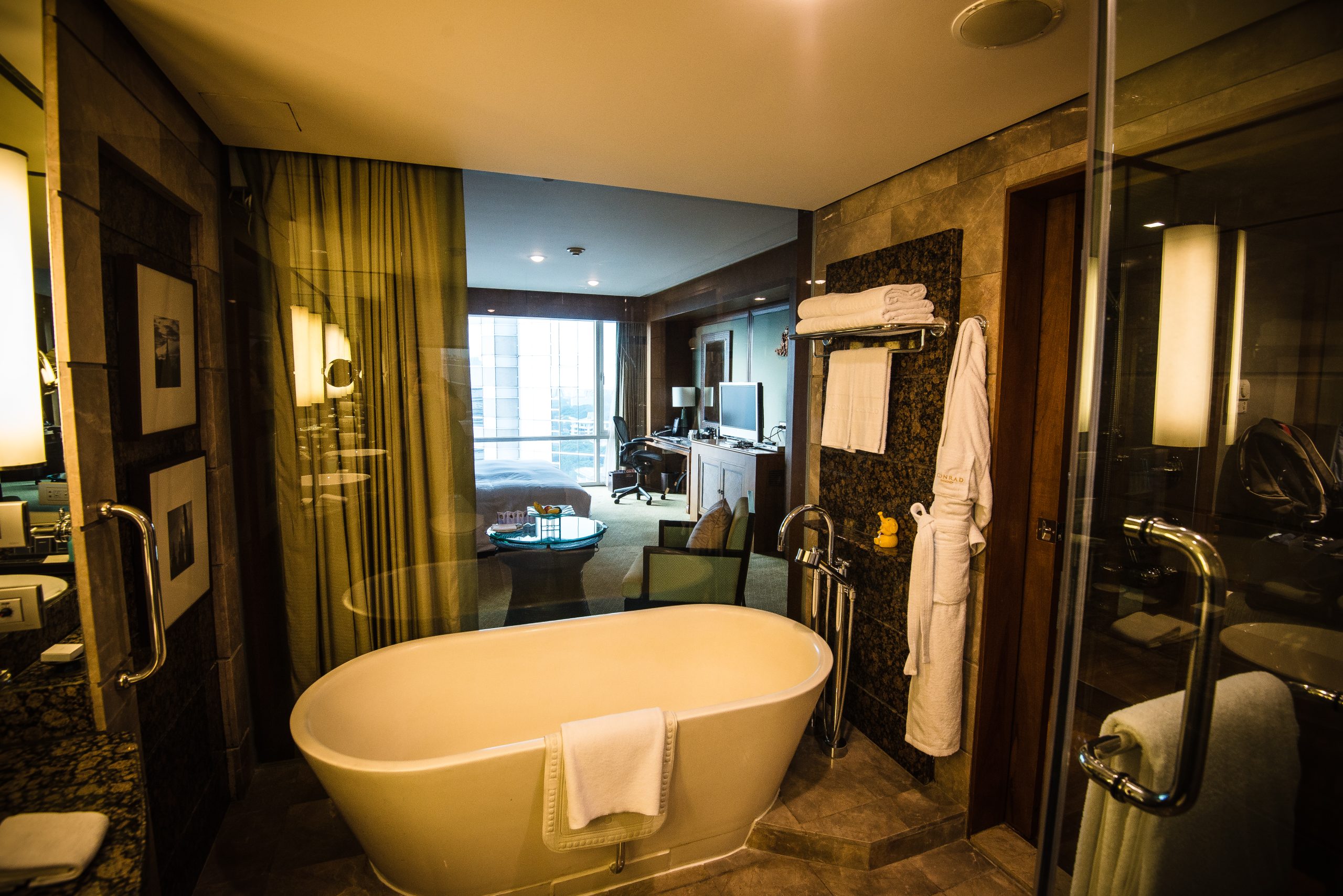 Hotel room at Conrad Bangkok