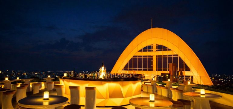 CRU Champagne Bar rooftop at Centara Grand CentralWorld