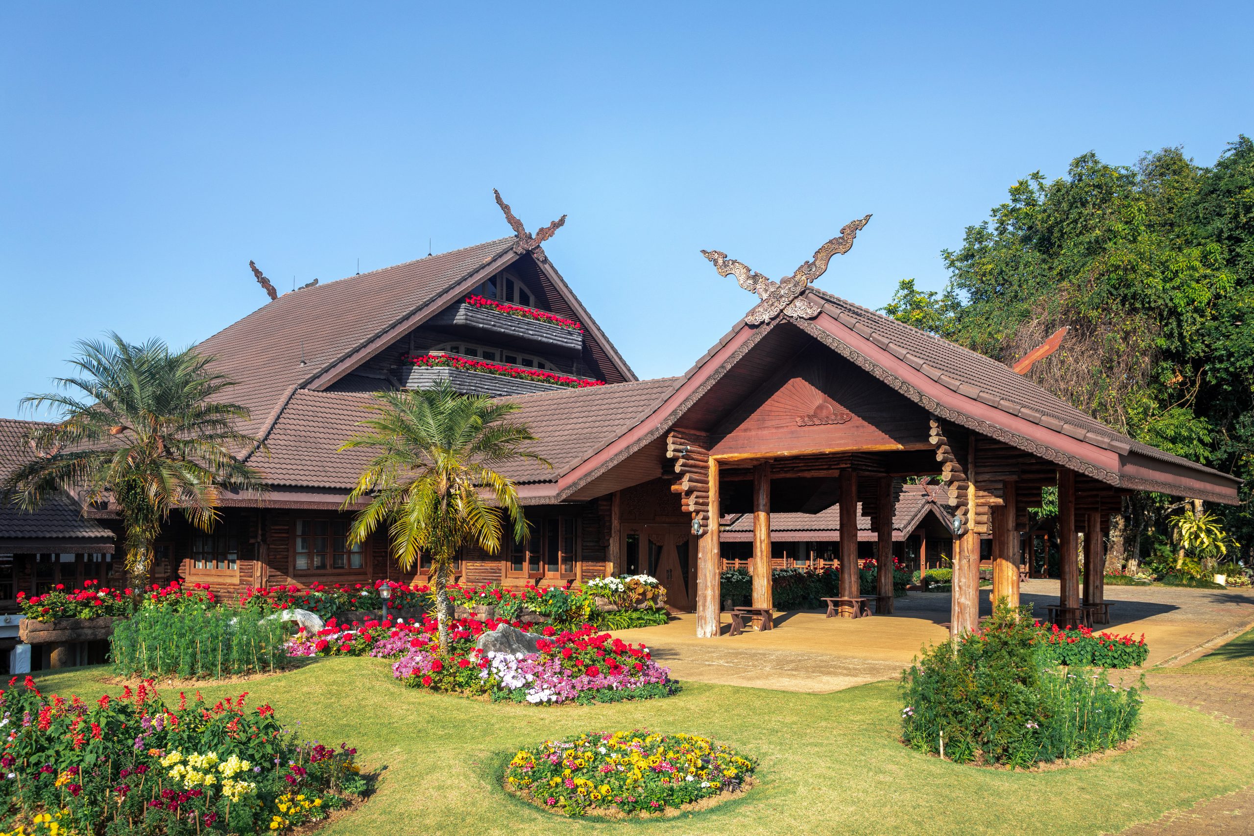Exterior detail of Doi Tung Royal Villa