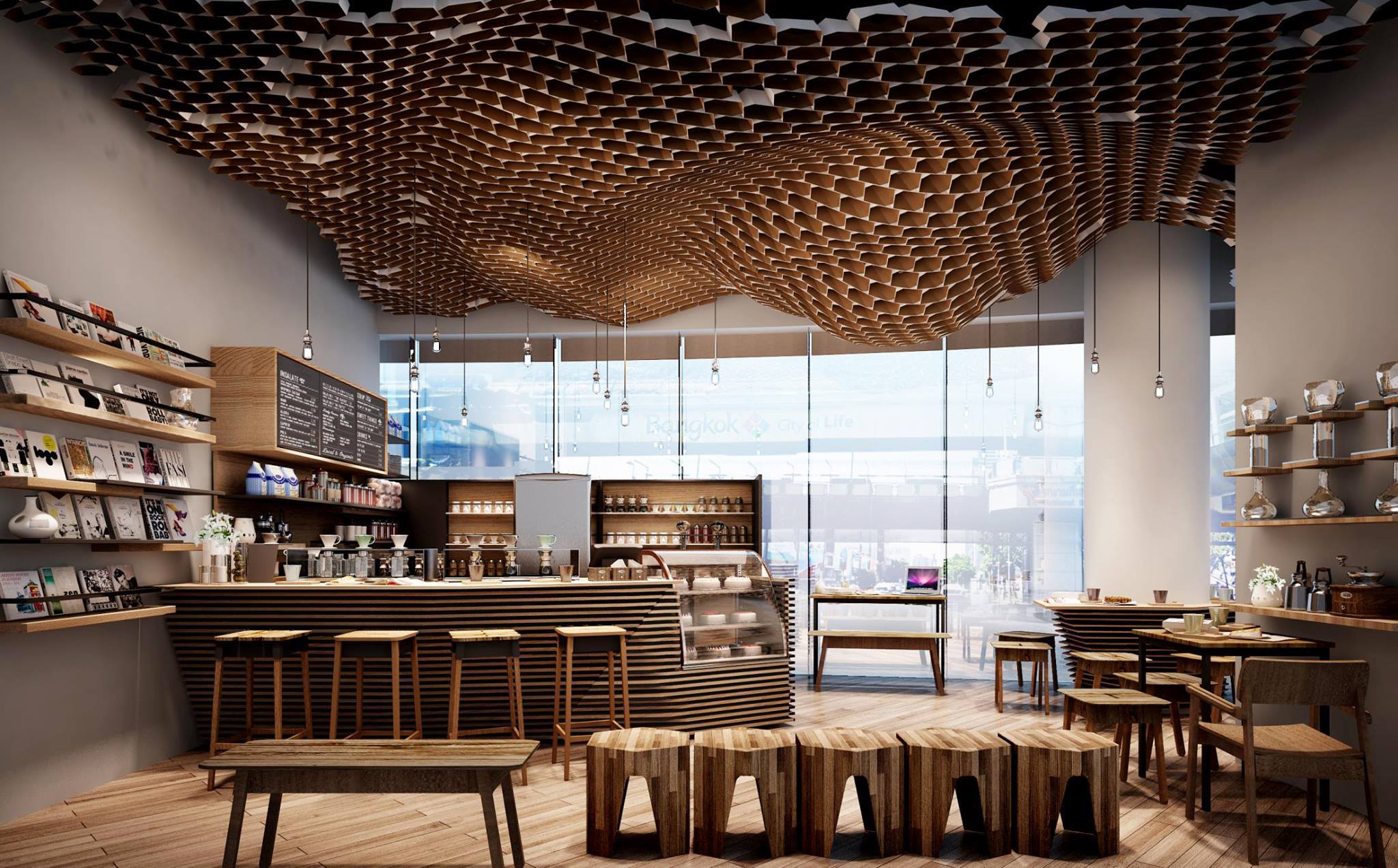 Coffee counter at Gallery Drip Coffee Bangkok