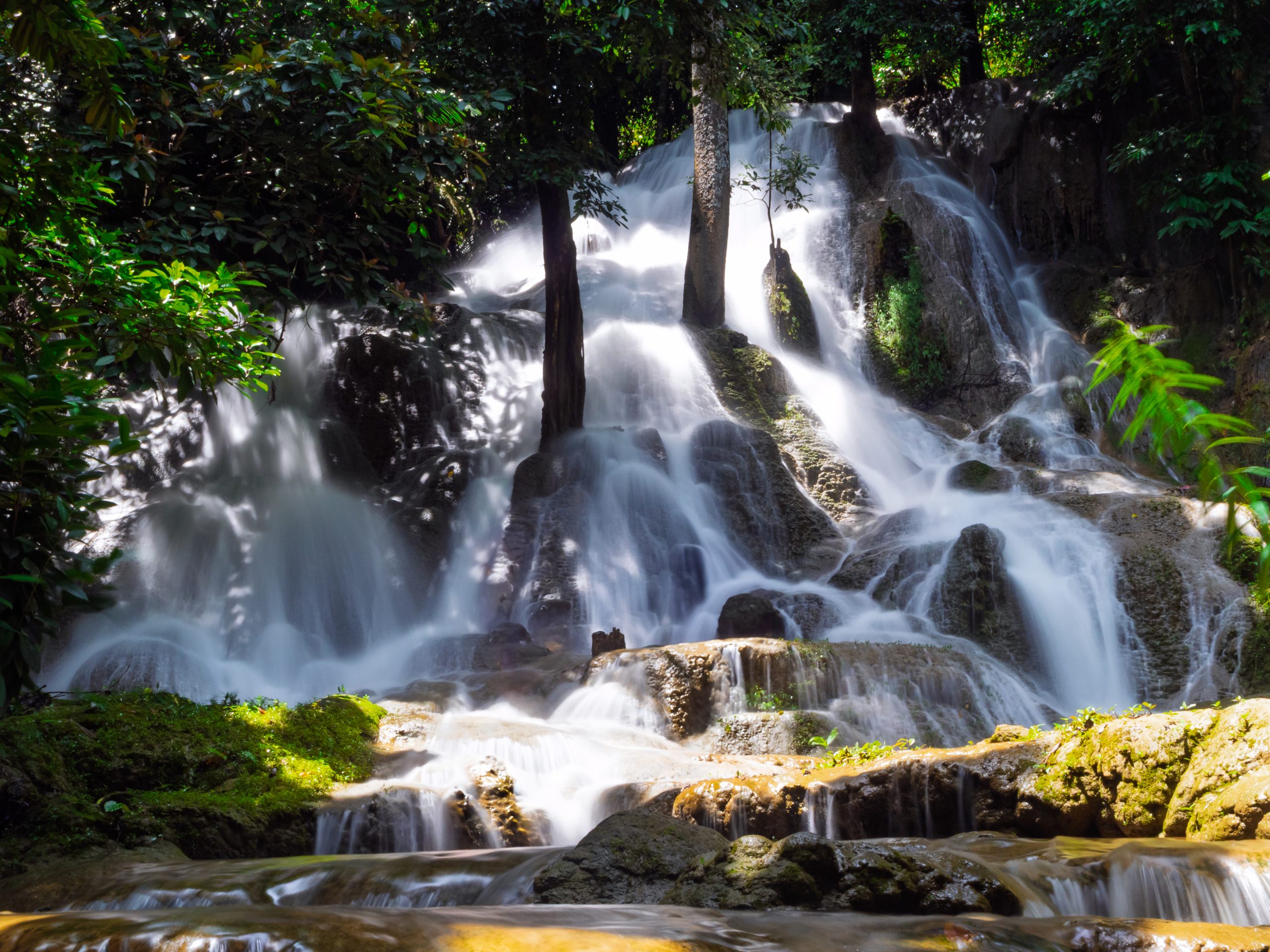 Dai Chong Thong waterfall at Khao Laem National Park
