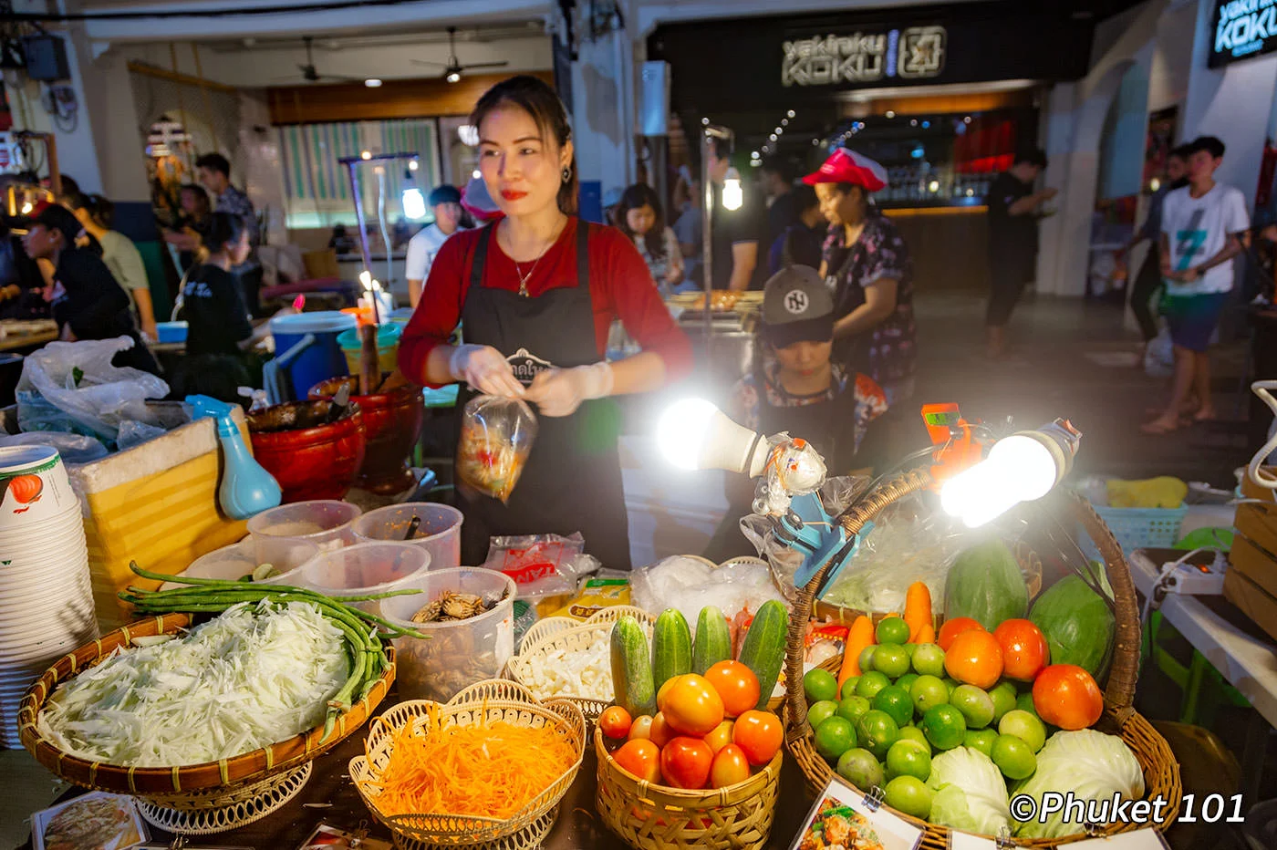Street food stall at Lard Yai Phuket