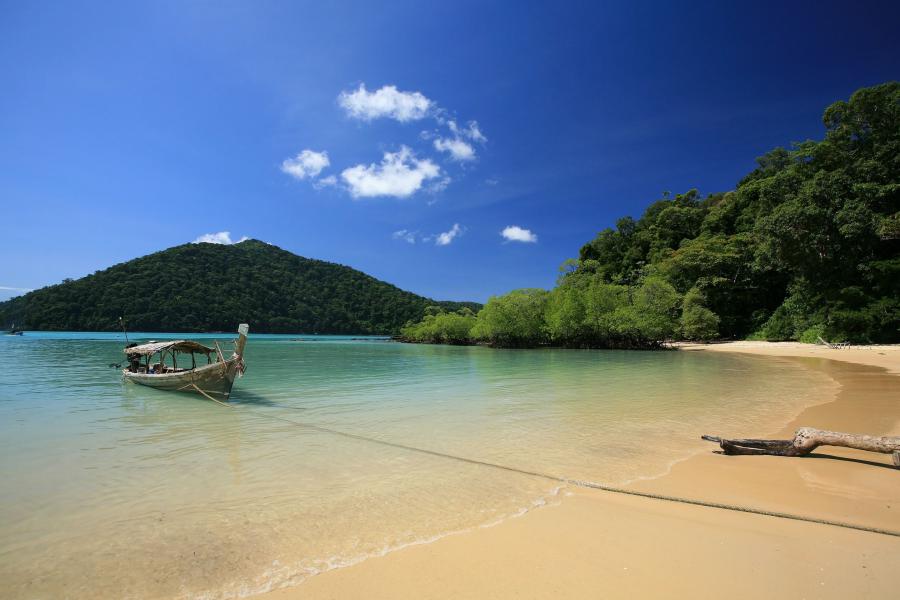 Beach stop in the Surin Islands