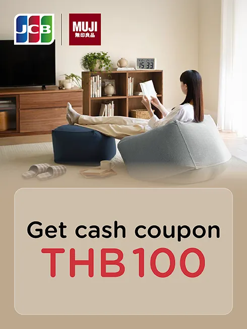 Vertical MUJI KTC JCB coupon promotion artwork