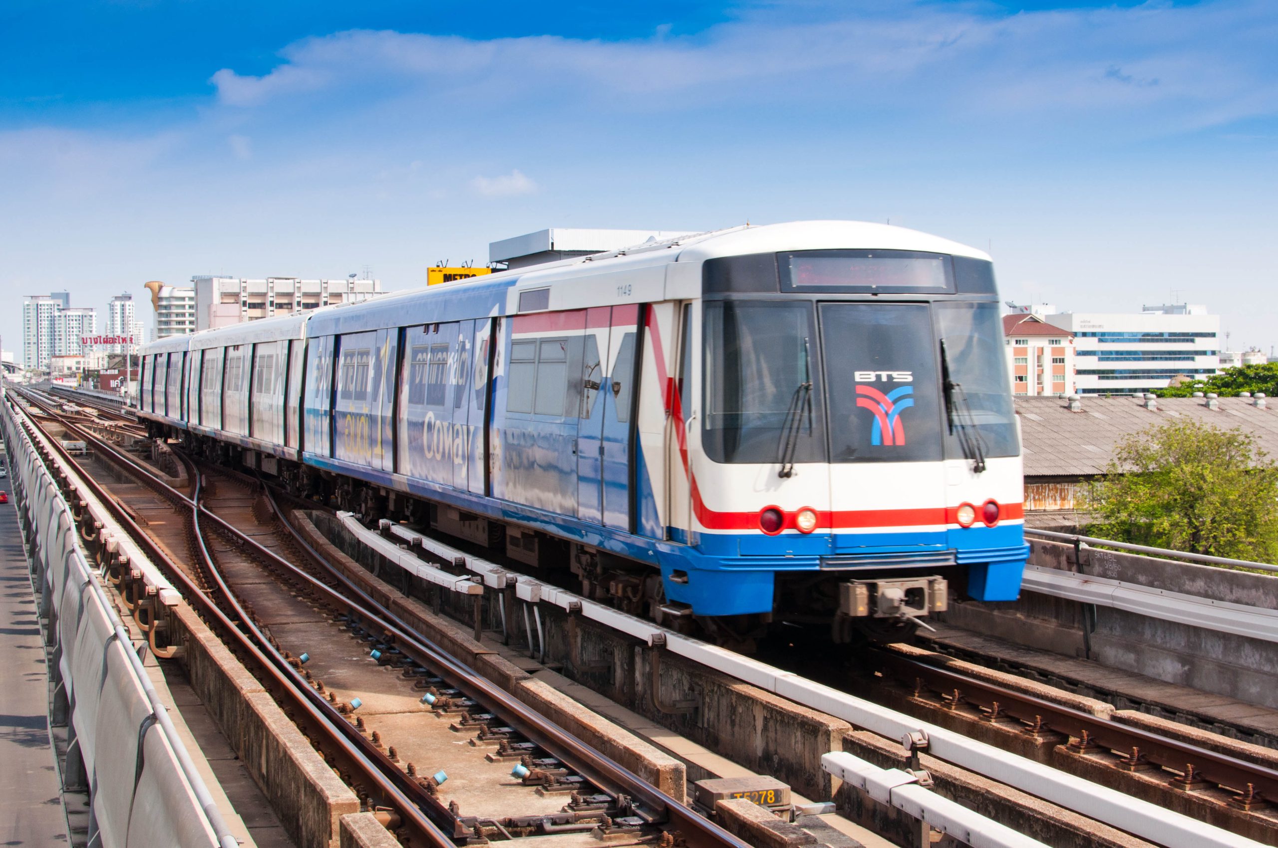 BTS train near On Nut station