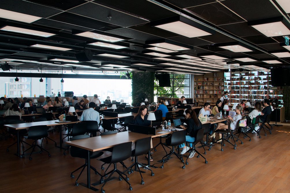 Paper Plane Project Bangkok work cafe tables