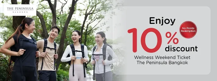 The Peninsula Bangkok Wellness Weekend KTC banner The Peninsula Bangkok Wellness Weekend KTC promotion artwork