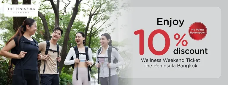 The Peninsula Bangkok Wellness Weekend KTC promotion artwork