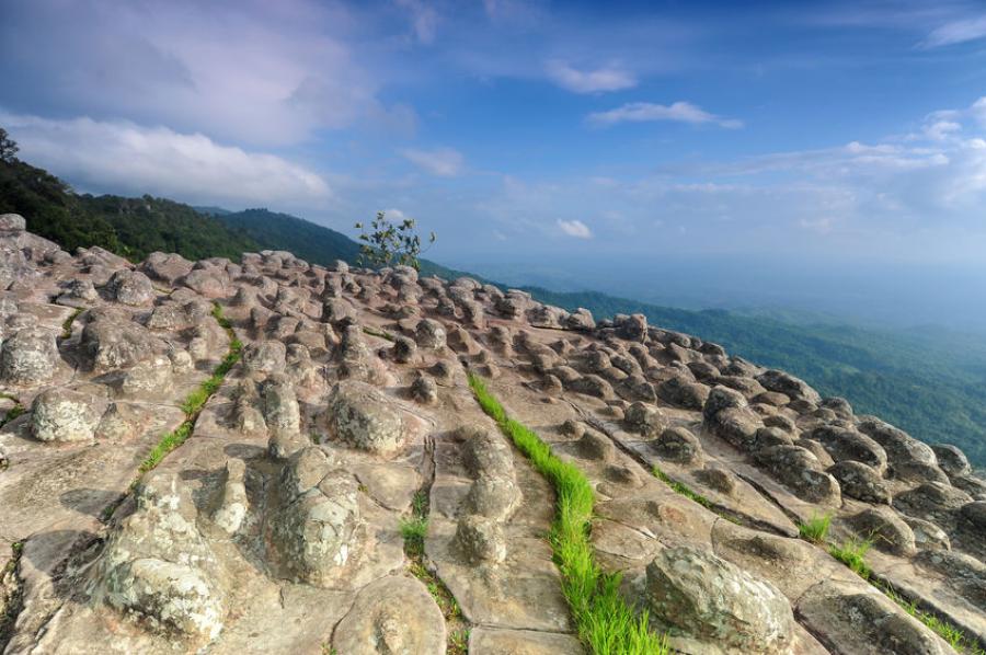 Rock field viewpoint at Phu Hin Rong Kla National Park