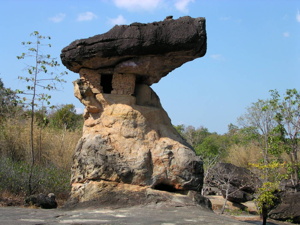 Rock formation in Phu Phra Bat Historical Park
