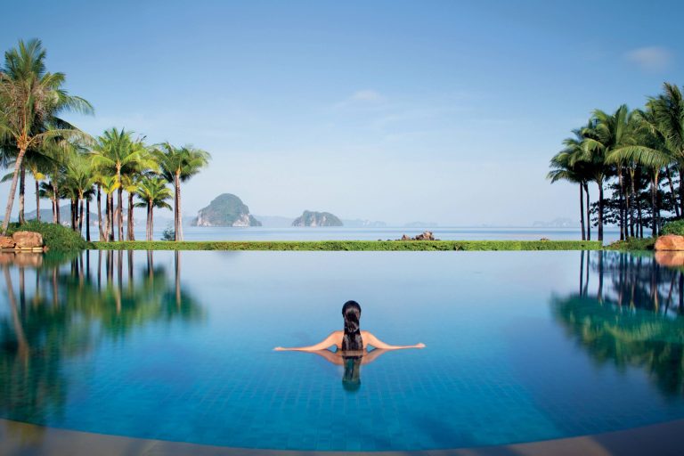 Main pool at Phulay Bay a Ritz-Carlton Reserve in Krabi