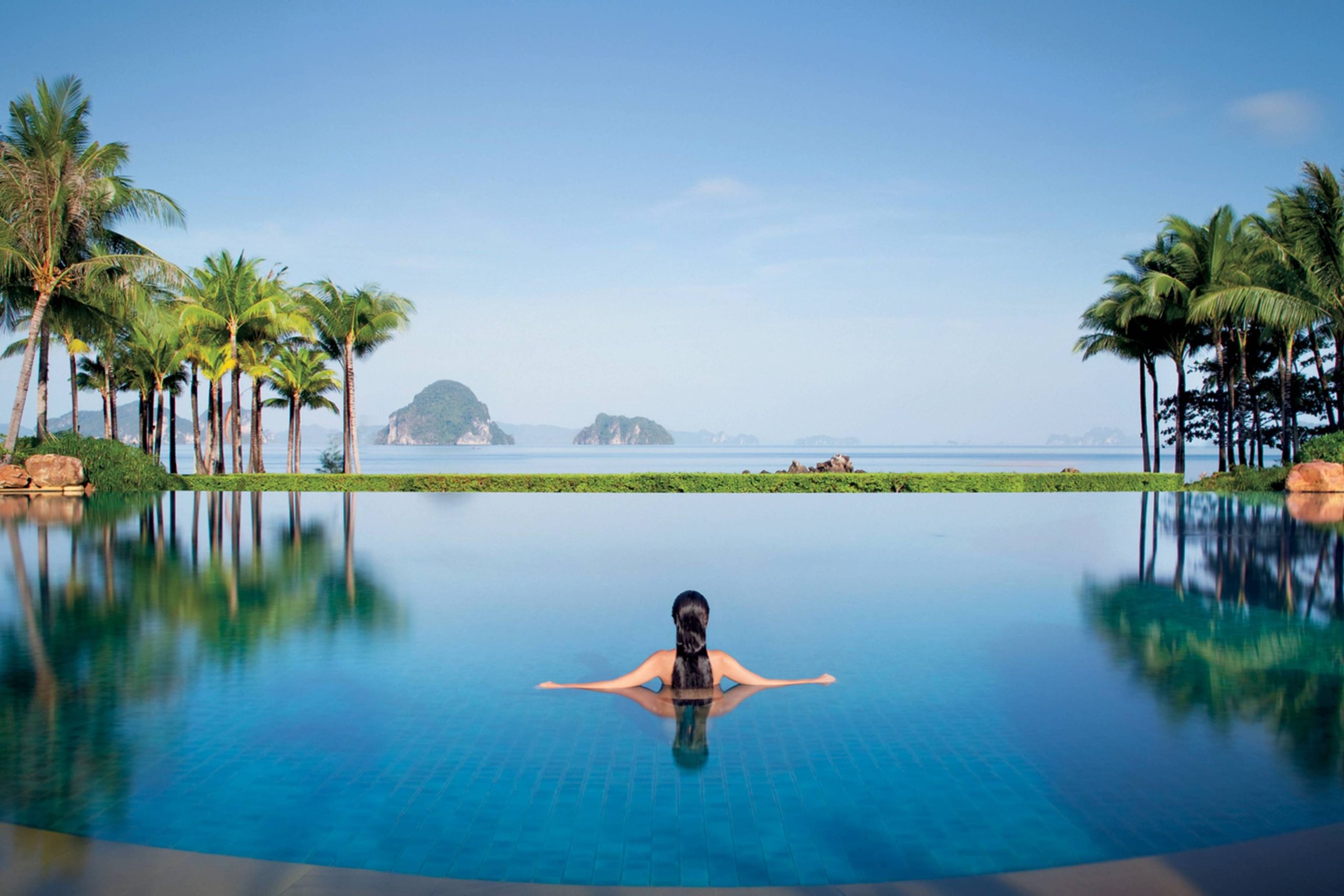 Main pool at Phulay Bay a Ritz-Carlton Reserve in Krabi