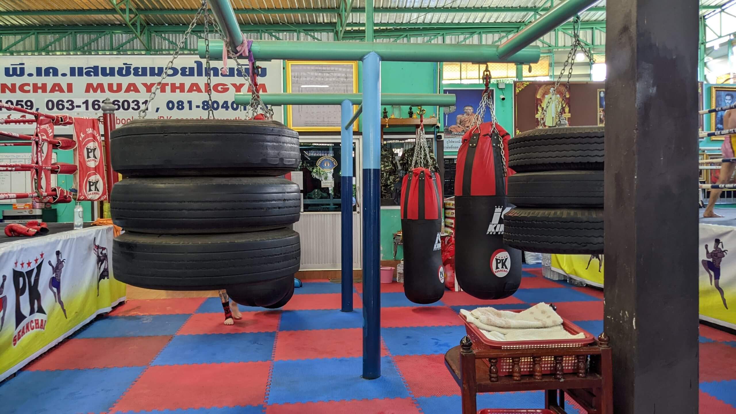 PK Saenchai Muay Thai training floor