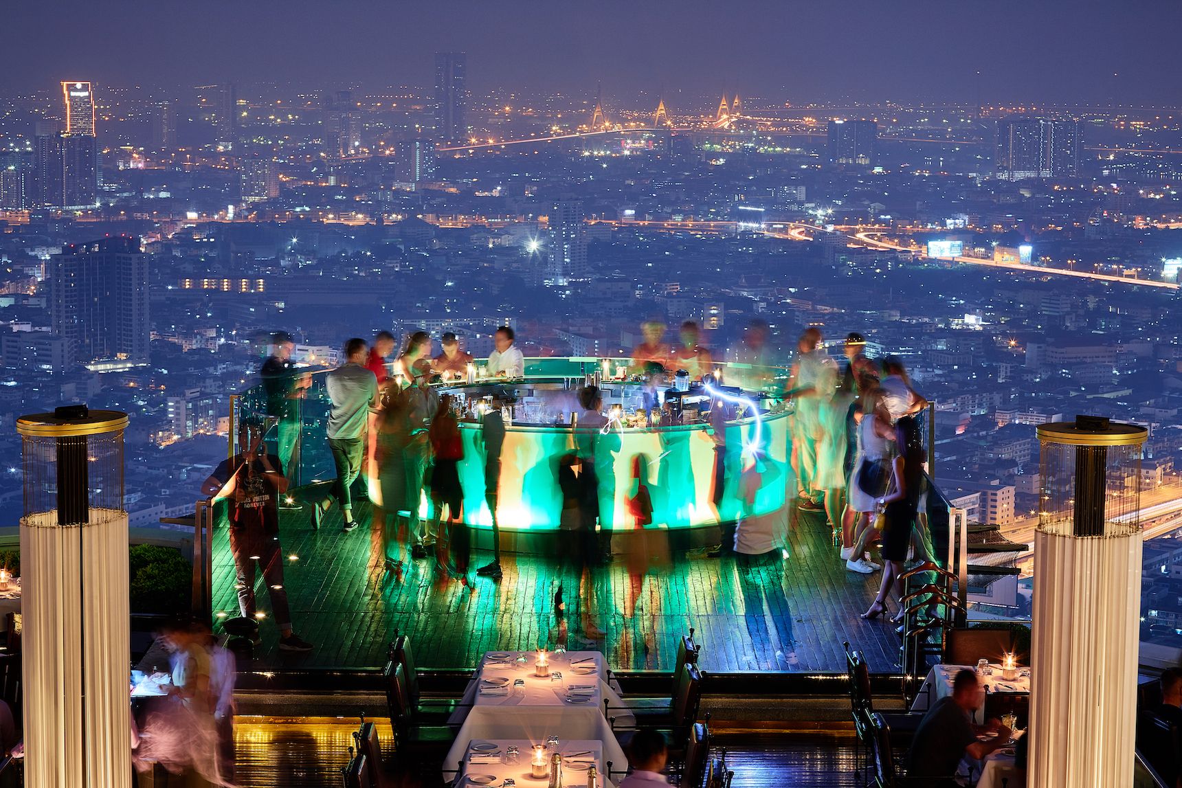 Sky Bar counter at lebua Bangkok