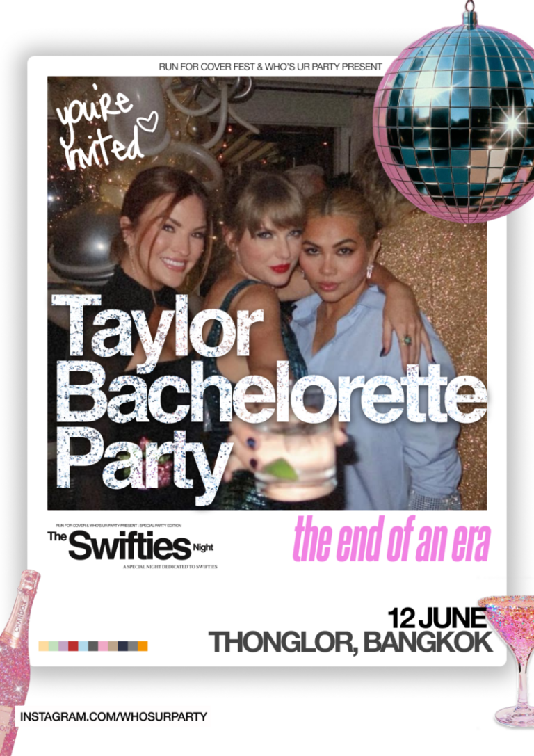 Swifties Night Bangkok event poster for BLOQ