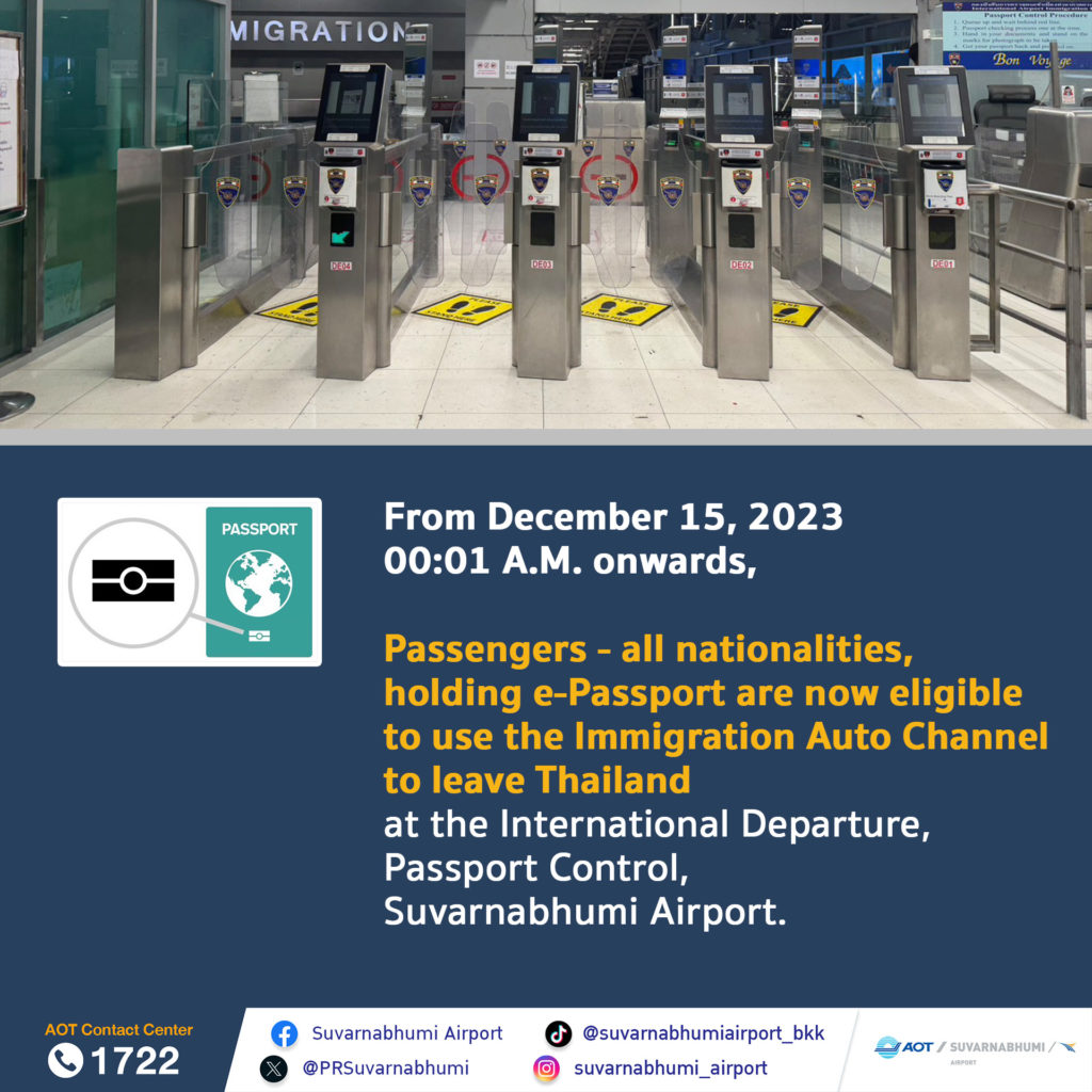 Thai immigration service notice artwork