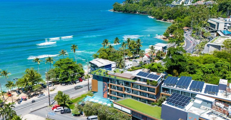 Pool and resort buildings at The Nature Phuket