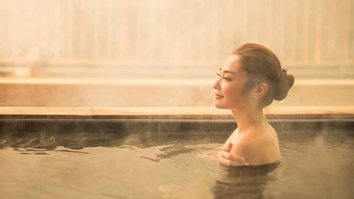 Yunomori Onsen Bangkok soaking area