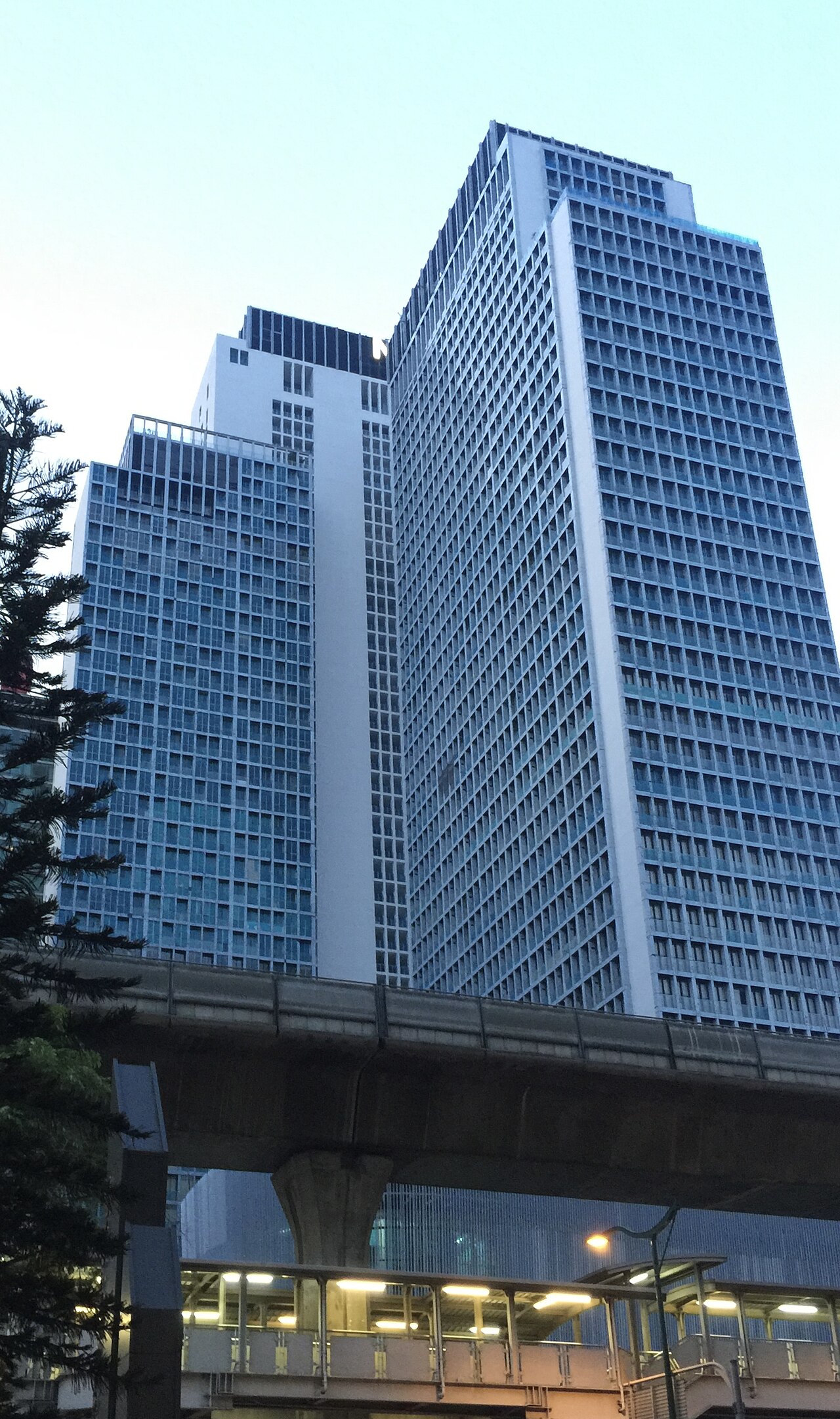 Residential towers in Bangkok's Ploenchit district